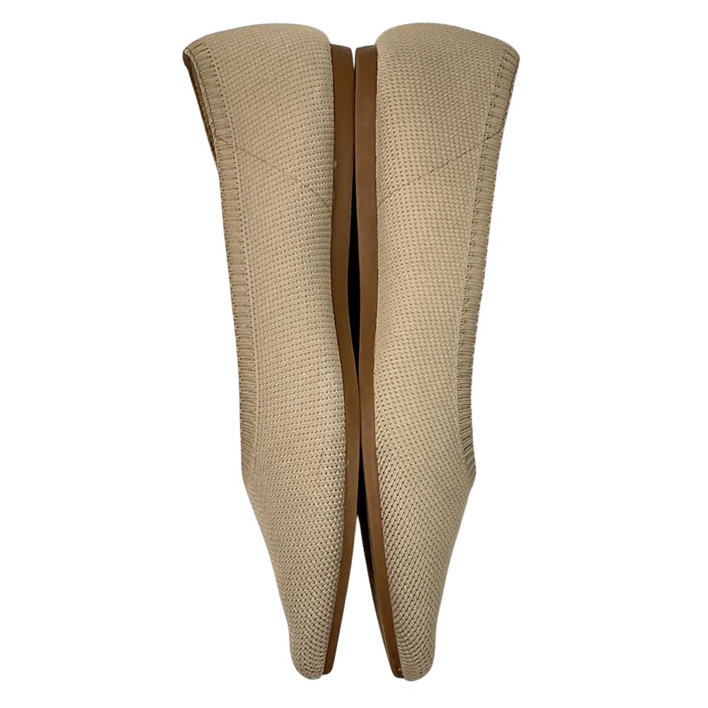 VIVAIA Women's Aria Pointed-Toe Ballet Flats Women's Size 8.5 Almond Beige - Picture 7 of 16